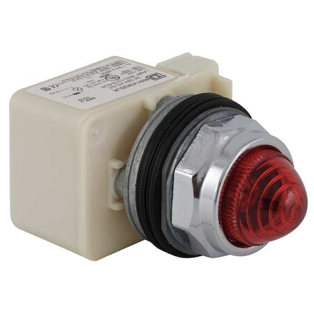 Pilot Light, LED, 24V, 30mm, Chrome, RD