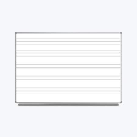 Wall-Mount Music Whiteboard - 72"W x 48"H