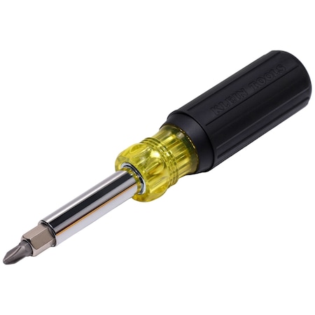 Multi-Bit Screwdriver / Nut Driver, 11-in-1, 8 Tips (Phillips, Slotted, Torx, Square), Cushion Grip