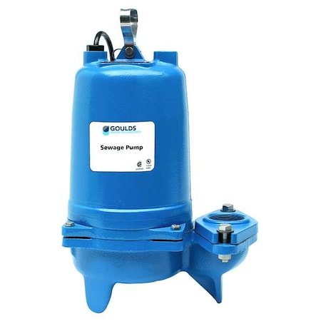 1 HP 2" Manual Submersible Sewage Pump 460V