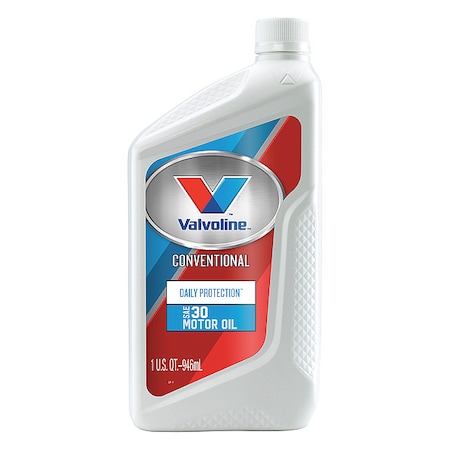 Valvoline Motor Oil, SAE 30W, Conventional, 1 Qt.