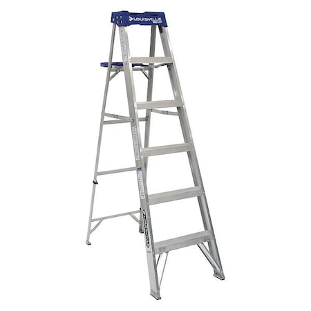 6 ft Aluminum Stepladder, 250 lb Capacity