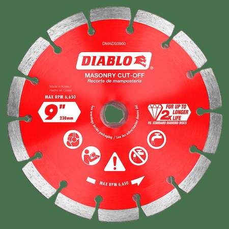 DiamondSawBlade,Diam:9",Arbor:5/8",7/8"