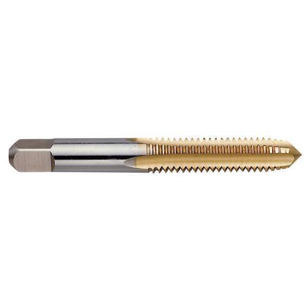 Straight Flute Hand Tap, 3/8"-24, Plug, 4 Flutes, UNF