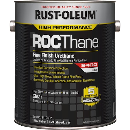 9400 Polyester Urethane,Clear,1 gal.