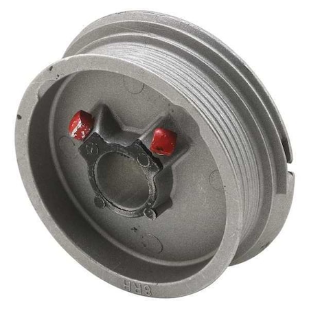 Diecast, Red Painted Right Hand Torsion Spring Cable Drum (Single Pack)