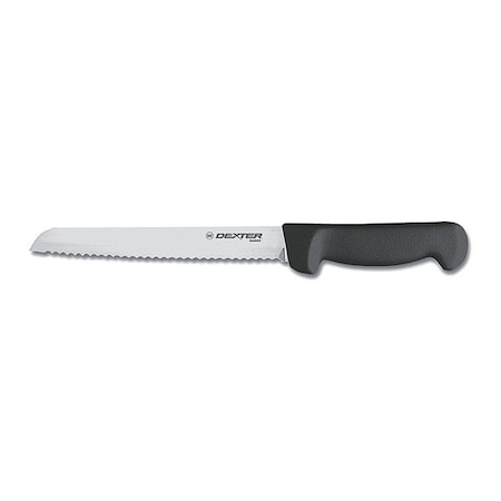 Bread Slicer,8 In,Scalloped,Black