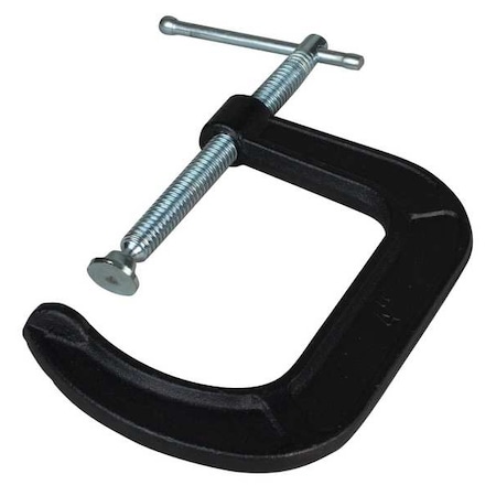 C-Clamp,5 in Maximum Opening,Black