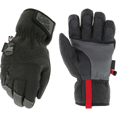 CWKWS-58 Mechanics Gloves, Synthetic Leather Palm, PrimaLoft Back, 12, Black/Gray
