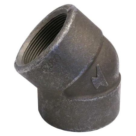 45 Degrees  Elbow Elbow, 1-1/4" Pipe, FNPT, Forged Steel, Class 2000