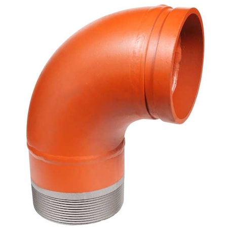 90 Elbow Adapter, Ductile Iron, 3 in