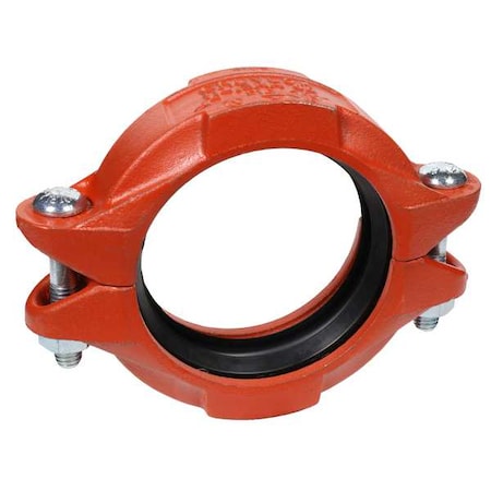 Flexible Coupling, Ductile Iron, 4 in