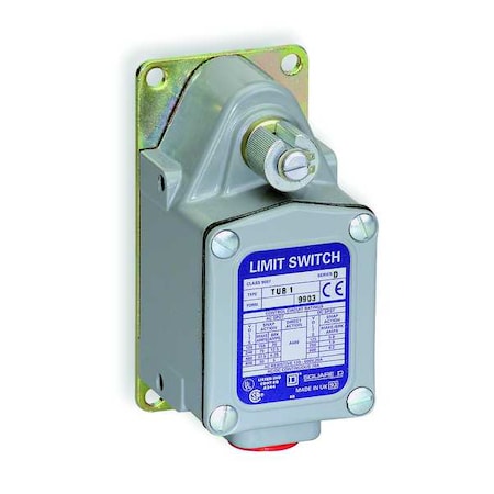 Severe Duty Limit Switch, No Lever, Rotary, SPDT, 20A at 600V AC, Actuator Location: Side