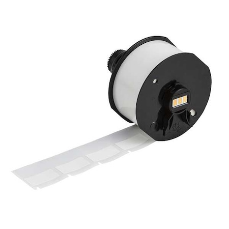 Wraparound Label, White, Vinyl, 1/2 in W