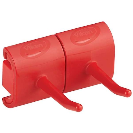 Tool Wall Bracket,3 1/4 in L,Red