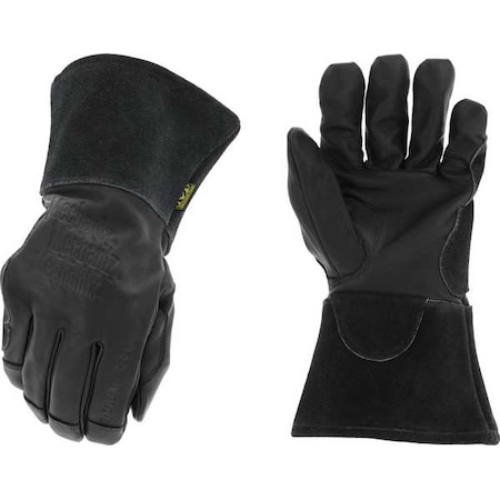 Torch Cascade Welding Gloves, Gauntlet Cuff, Keystone Thumb, Cowhide Leather, 8, 1 PR