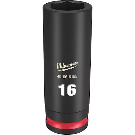 16mm SHOCKWAVE Impact Duty 3/8 in. Drive Deep Well 6 Point Impact Socket