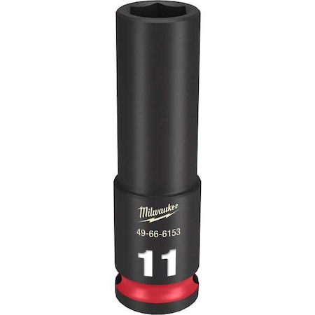 11mm SHOCKWAVE Impact Duty 3/8 in. Drive Deep Well 6 Point Impact Socket