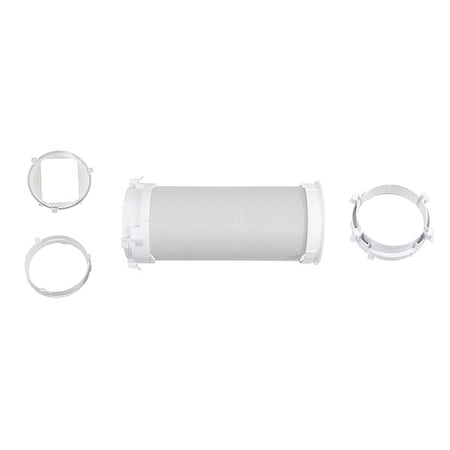 Exhaust Hose Assembly, 2-3/16 in H, Plastic