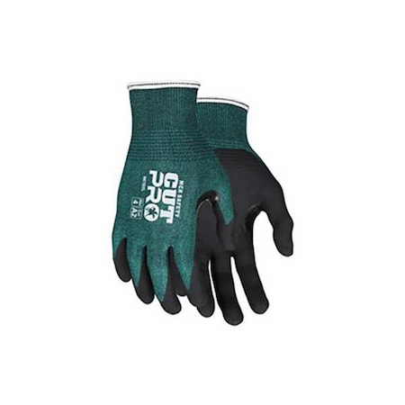 Cut-Resistant Coated Gloves, Cut Level A2 ,Nitrile ,Sandy ,L 1 PR