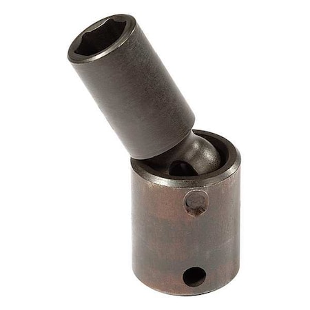 3/8 in Drive, 10mm Metric Socket, 6 Points, Steel,Blk Oxd,10 mm