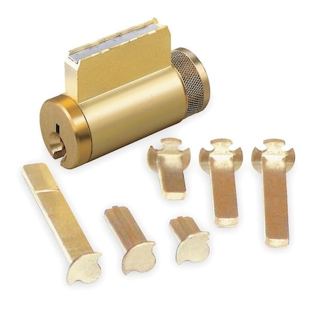 Lockset Cylinder, Satin Chrome, Keyway Type Yale(R) 8, 5 Pins