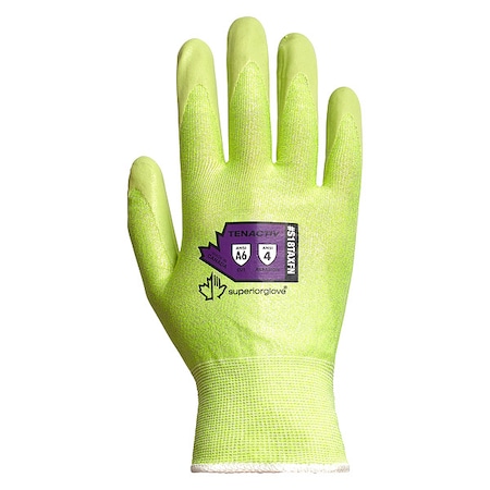 Cut-Resistant Gloves, Cut Level A9 ,Dipped ,Nitrile ,Sandy ,9 1 PR