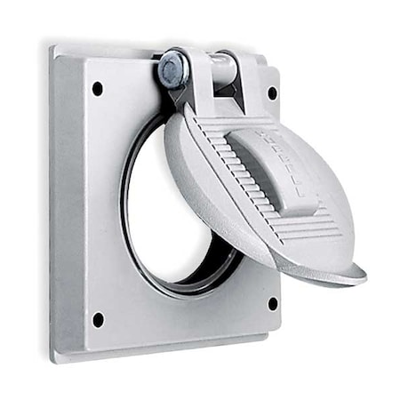 2 -Gang Vertical Weatherproof Cover, 2-27/32" W, 4-9/16" H