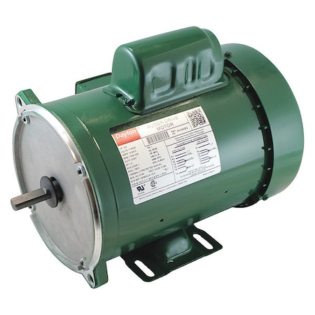 Auger Drive Motor, Capacitor-Start, 3/4 HP, 115/230V AC, 1,725 Nameplate RPM, 56YZ Frame
