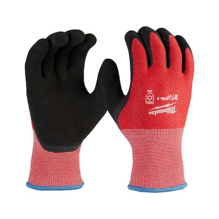 Cut-Resistant Insulated Gloves, Cut Level A3 ,Double Dipped ,Latex ,Sandy ,S (7) 12 PK