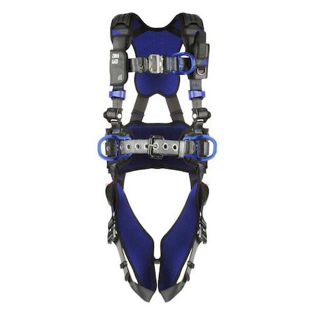 ExoFit(TM) X300 Fall Protection Harness, M, 420 lb, Quick-Connect Chest/ Quick-Connect Leg Straps