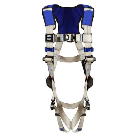 ExoFit(TM) X100 Fall Protection Harness, L, 420 lb, Quick-Connect Chest/ Quick-Connect Leg Straps