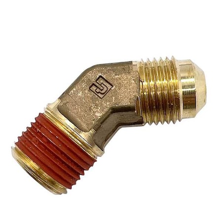 Elbow, Brass, Flared 1/4 in, MNPT 1/4 in