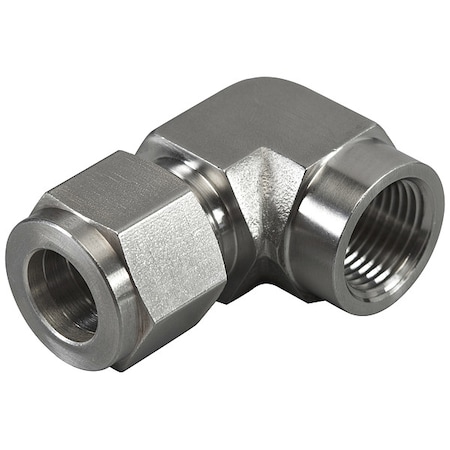 Elbow, SS, Comp. 1/4 in, FNPT 3/8 in