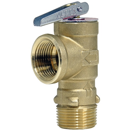 Pressure Relief Valve,Copper Alloy,75psi