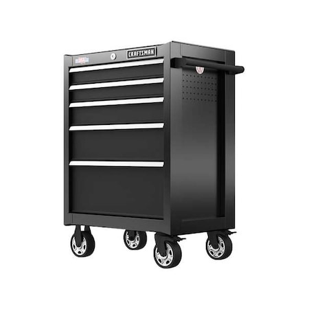 S2000 Tool Cabinet, 5 Drawer, Black, 26 in W x 18 in D x 37-1/2 in H