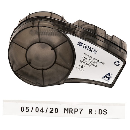Solvent and Chemical Resistant Polyester Laboratory Labels for Brady M210 and M211, 0.375in