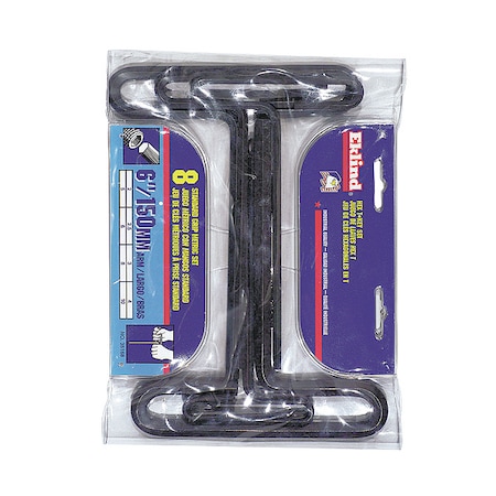 8 Piece Metric T-Shape Hex Key Set, 35198