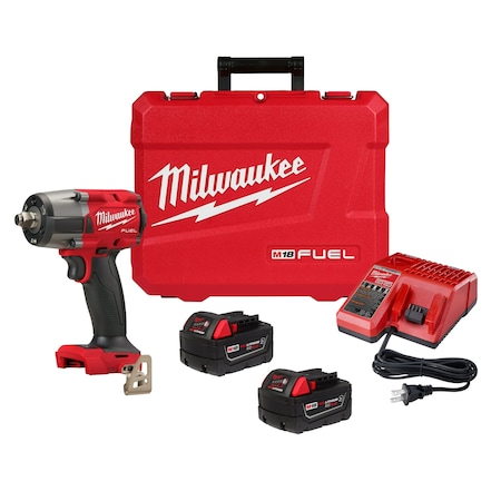 M18 FUEL 1/2 in. Mid-Torque Impact Wrench with Friction Ring Kit