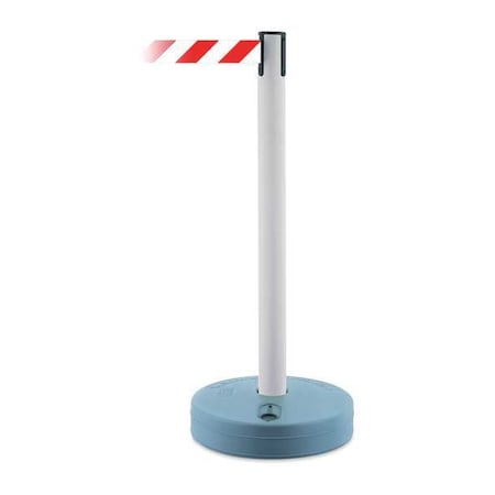 Barrier Post with Belt, 7 1/2 ft Length, 38 in Post Height, No Legend