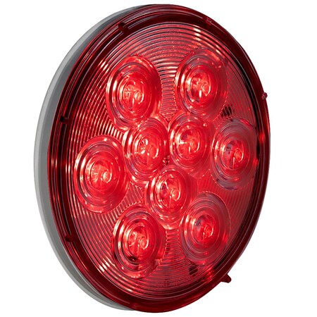 Stop/Turn/Tail Light,LED,Grommet,Red