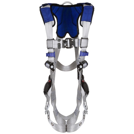 ExoFit(TM) X100 Fall Protection Harness, XL, 420 lb, Quick-Connect Chest/ Tongue Leg Straps