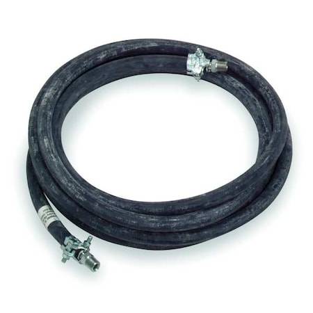1/2" ID x 25 ft Rubber Steam Hose BK