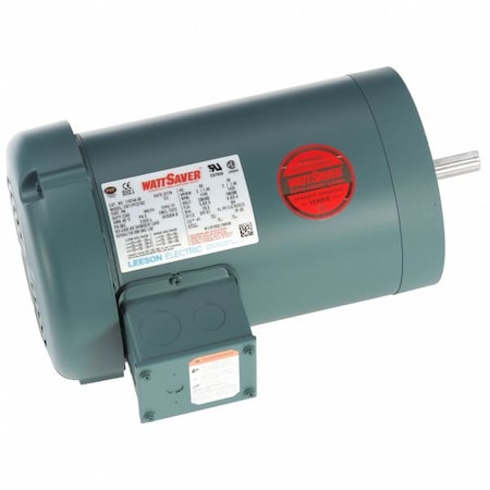 Three-Phase General Purpose Motor, 2 HP, 56C Frame, 230/460V AC Voltage, 1,745 Nameplate RPM
