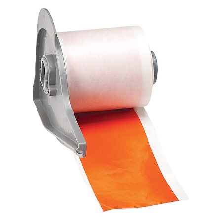Continuous Label Stock, Orange, Gloss, 2 in W