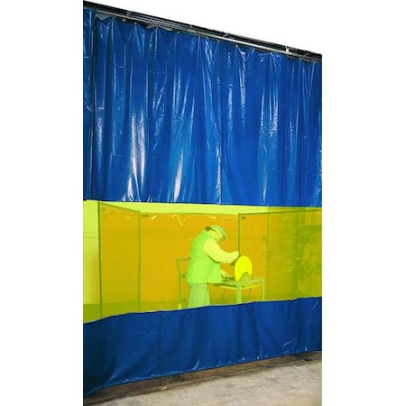 Welding Curtain Wall, Vinyl Laminated Polyester, 10 ft. W., 9 ft. H., 13 oz/sq yd, With Grommet