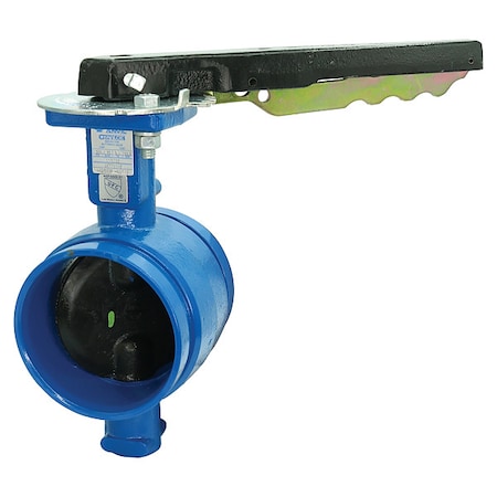 Butterfly Valve,Ductile Iron,4" Pipe Sz