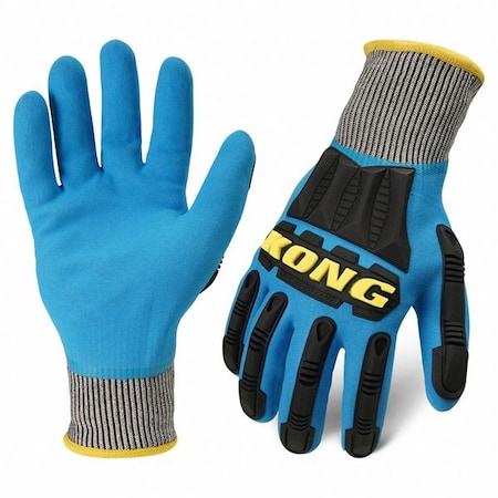 Knit Work Glove, Cut Level A7 ,Nitrile ,Sandy ,2XL 1 PR