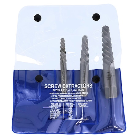 Screw Extractor Set,Carbon Steel