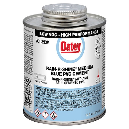Cement,Brush-Top Can,16 fl oz,Blue